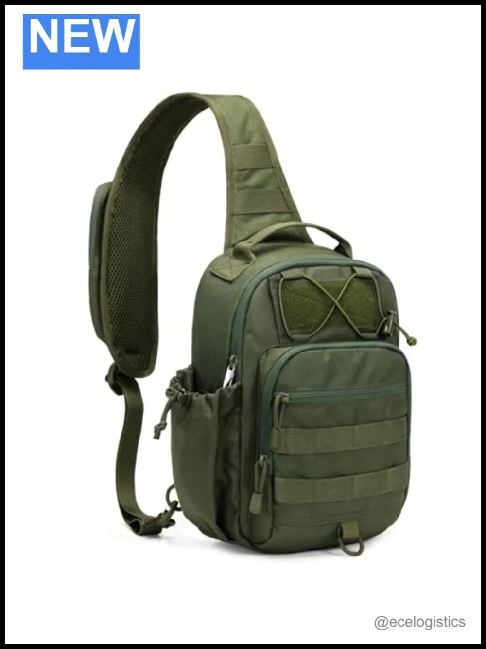 Tactical Sling Bag RFID Anti-theft Crossbody Bag Molle Shoulder Bag